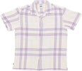 OBEY-Camicia-Manica-Corta-Uomo-Bennie-Woven-Unbleached-Multi-da-uomo