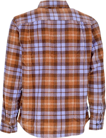 OBEY-Camicia-Manica-Lunga-Uomo-Andrew-L/s-Woven-Shirt-Copper-Multi-da-uomo
