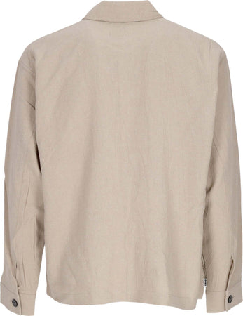 OBEY-Camicia-Manica-Lunga-Uomo-Antonio-Utility-Shirt-Jacket-Oatmeal-da-uomo