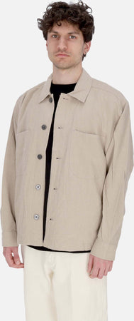 OBEY-Camicia-Manica-Lunga-Uomo-Antonio-Utility-Shirt-Jacket-Oatmeal-da-uomo