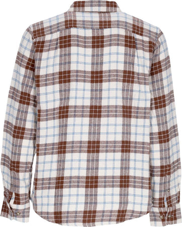 OBEY-Camicia-Manica-Lunga-Uomo-Arnold-Woven-L/s-Unbleached-Multi-da-uomo