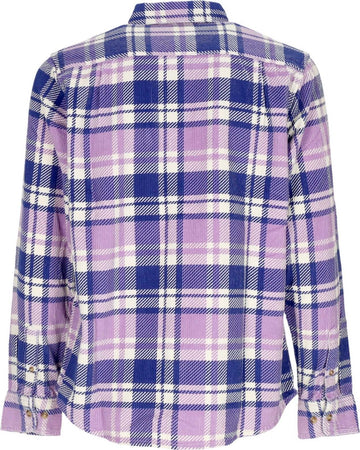 OBEY-Camicia-Manica-Lunga-Uomo-Benny-Cord-Woven-L/s-Purple-Rose-Multi-da-uomo