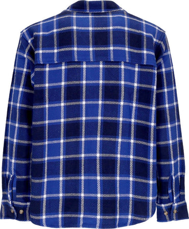 OBEY-Camicia-Manica-Lunga-Uomo-Bigwig-Plaid-Woven-L/s-Surf-Blue-Multi-da-uomo