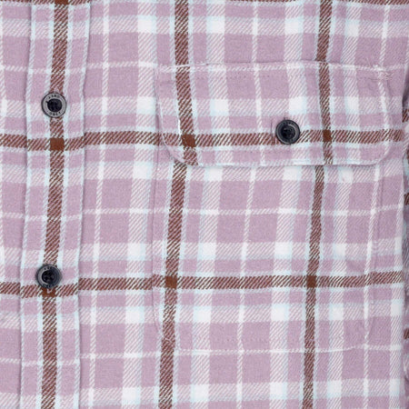 OBEY-Camicia-Manica-Lunga-Uomo-Cole-Woven-L/s-Lilac-Chalk-Multi-da-uomo