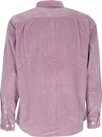 OBEY-Camicia-Manica-Lunga-Uomo-Julian-Woven-L/s-Lilac-Chalk-da-uomo