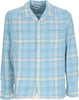 OBEY-Camicia-Manica-Lunga-Uomo-Wilson-Woven-L/s-Artic-Blue-Multi-da-uomo