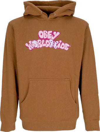 OBEY-Felpa-Cappuccio-Donna-W-Worldwide-Butterfly-2-Basic-Hooded-Fleece-Saddle-da-donna