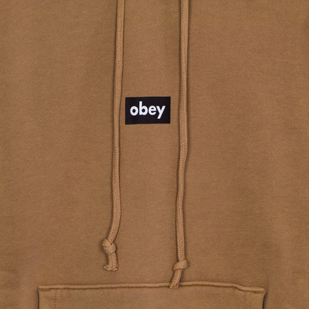 OBEY-Felpa-Cappuccio-Uomo-Black-Bar-Heavyweight-Pigment-Dyed-Hoodie-Pigment-Rabbits-Paw-da-uomo