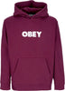 OBEY-Felpa-Cappuccio-Uomo-Bold-Hood-Premium-Fleece-Beetroot-da-uomo