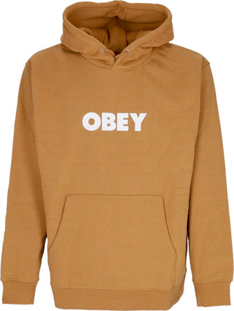 OBEY-Felpa-Cappuccio-Uomo-Bold-Hood-Premium-Fleece-Brown-Sugar-da-uomo