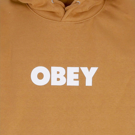 OBEY-Felpa-Cappuccio-Uomo-Bold-Hood-Premium-Fleece-Brown-Sugar-da-uomo