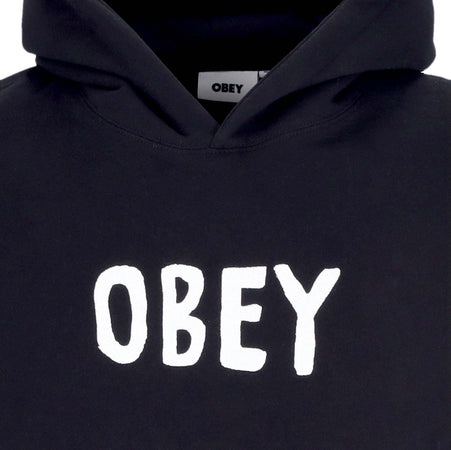 OBEY-Felpa-Cappuccio-Uomo-Og-Type-Extra-Hooded-Premium-Fleece-Black-da-uomo