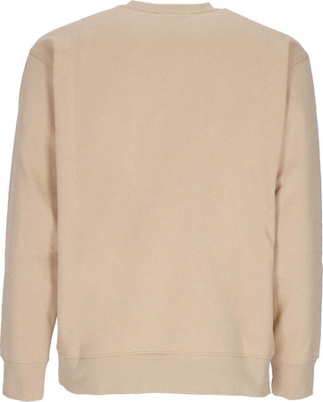 OBEY-Felpa-Girocollo-Uomo-Bear-Icon-Premium-Crew-Fleece-Oat-Milk-da-uomo