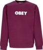 OBEY-Felpa-Girocollo-Uomo-Bold-Crew-Premium-Fleece-Beetroot-da-uomo