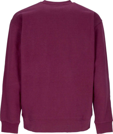 OBEY-Felpa-Girocollo-Uomo-Bold-Crew-Premium-Fleece-Beetroot-da-uomo
