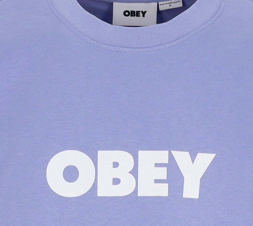 OBEY-Felpa-Girocollo-Uomo-Bold-Crew-Premium-Fleece-Digital-Violet-da-uomo