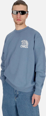 OBEY-Felpa-Girocollo-Uomo-Peace-Program-Crew-Fleece-Coronet-Blue-da-uomo