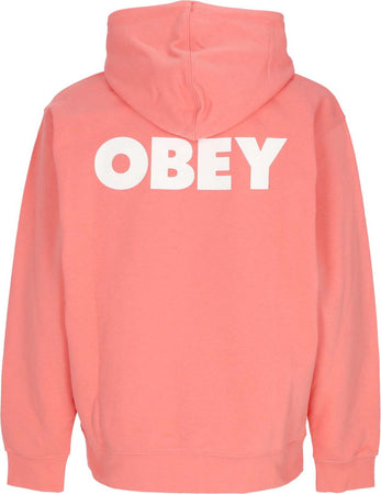 OBEY-Felpa-Leggera-Cappuccio-Uomo-Bold-Hood-Premium-French-Terry-Shell-Pink-da-uomo