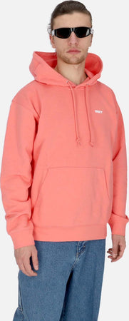 OBEY-Felpa-Leggera-Cappuccio-Uomo-Bold-Hood-Premium-French-Terry-Shell-Pink-da-uomo