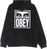 OBEY-Felpa-Leggera-Cappuccio-Uomo-Eyes-Icon-2-Premium-French-Terry-Hooded-Po-Black-da-uomo