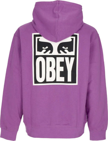 OBEY-Felpa-Leggera-Cappuccio-Uomo-Eyes-Icon-2-Premium-French-Terry-Hooded-Po-Dewberry-da-uomo
