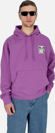OBEY-Felpa-Leggera-Cappuccio-Uomo-Eyes-Icon-2-Premium-French-Terry-Hooded-Po-Dewberry-da-uomo