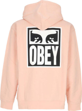 OBEY-Felpa-Leggera-Cappuccio-Uomo-Eyes-Icon-2-Premium-French-Terry-Hooded-Po-Peach-Parfait-da-uomo