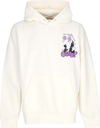 OBEY-Felpa-Leggera-Cappuccio-Uomo-Peace-Eyes-Box-Fit-Premium-Hoodie-Unbleached-da-uomo