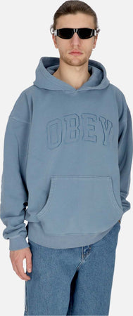 OBEY-Felpa-Leggera-Cappuccio-Uomo-Pigment-Collegiate-Extra-Heavy-Hoodie-Pigment-Coronet-Blue-da-uomo