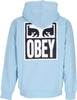 OBEY-Felpa-Leggera-Cappuccio-Zip-Uomo-Eyes-Icon-2-Zip-Hood-Premium-French-Terry-Sky-Blue-da-uomo