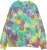 OBEY-Felpa-Leggera-Girocollo-Uomo-Mini-Bold-Recycled-Tie-Dye-Crew-Specialty-Fleece-A.i.-Aqua-Multi-da-uomo