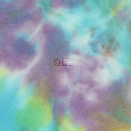 OBEY-Felpa-Leggera-Girocollo-Uomo-Mini-Bold-Recycled-Tie-Dye-Crew-Specialty-Fleece-A.i.-Aqua-Multi-da-uomo