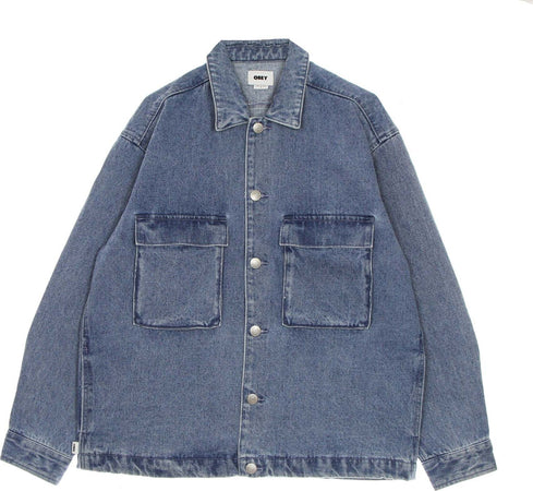 OBEY-Giacca-Workwear-Uomo-Morrison-Jacket-Light-Indigo-da-uomo