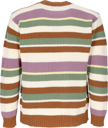 OBEY-Maglione-Leggero-Uomo-Edge-Crew-Sweater-Butterscotch-Multi-da-uomo