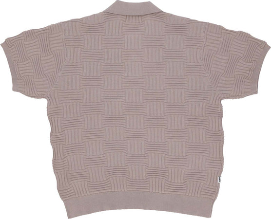 OBEY-Polo-Manica-Corta-Uomo-Alfred-Polo-Sweater-Silver-Grey-da-uomo