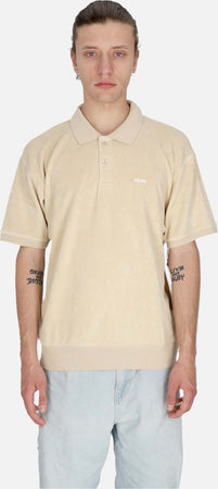 OBEY-Polo-Manica-Corta-Uomo-Denton-Terry-Cloth-Polo-Oyster-Grey-da-uomo