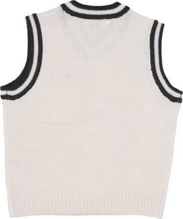 OBEY-Pullover-Smanicato-Uomo-Alden-Sweater-Vest-Unbleached-Multi-da-uomo