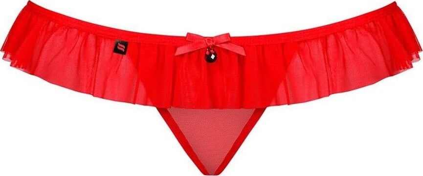 OBSESSIVE 827-THO-3 PERIZOMA ROSSO S/M Moda/Donna/Abbigliamento/Abbigliamento da notte lingerie e intimo/Lingerie & Intimo/Mutande/Perizomi string e tanga Kondorama - Martinsicuro, Commerciovirtuoso.it
