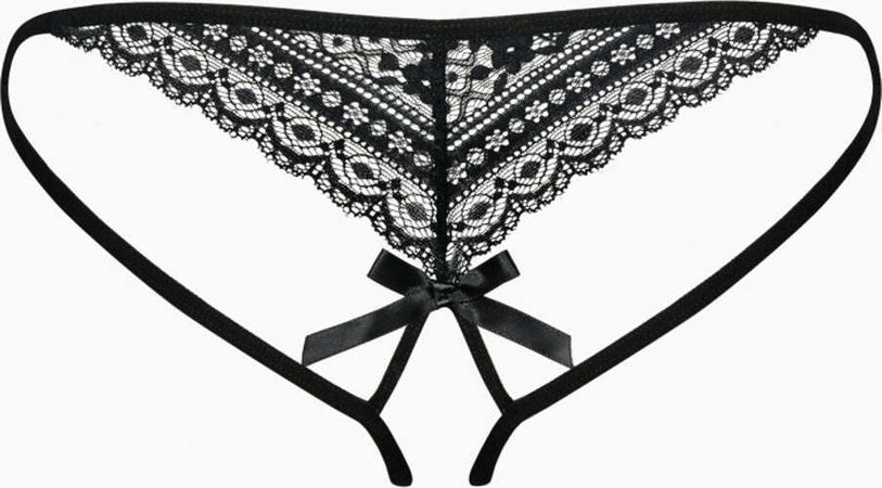 Obsessive Picantina Perizoma Aperto Nero S/M Slip Sexy Donna Tanga Aperto Lingerie Nero in Pizzo Moda/Donna/Abbigliamento/Abbigliamento da notte lingerie e intimo/Lingerie & Intimo/Mutande/Perizomi string e tanga Kondorama - Martinsicuro, Commerciovirtuoso.it