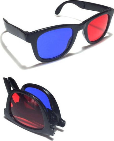 Occhiali-3d-Anaglifici-Per-Tv-Occhialini-Tridimensionali-Plastica-Pieghevoli