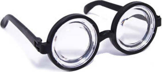 Occhiali Con Lenti Spesse Accessorio Travestimento Carnevale Secchione Nerd Miope Giochi e giocattoli/Giochi d'imitazione e accessori di travestimento/Accessori per travestimento/Maschere Kondorama - Martinsicuro, Commerciovirtuoso.it