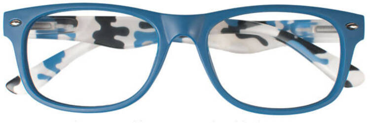 Occhiali da lettura prontoleggo modello mimetic blu Aste Camouflage Flessibili Con Meccanismo a Molla Lenti Asferiche Sottili E Infrangibili Industrie Ottiche Italiane Srl