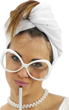 Occhiali Da Sole Diva Bianchi con lenti Trasparenti Travestimento Stile Anni 60 Casa e cucina/Hobby creativi/Articoli per feste e compleanni/Cappellini maschere e accessori/Occhiali Kondorama - Martinsicuro, Commerciovirtuoso.it