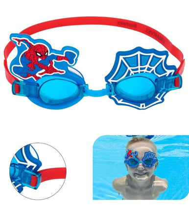 Occhialini Marvel Spiderman Per Bambini Regolabili Nuoto Piscina Mare Estate 3+
