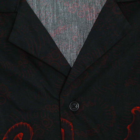OCTOPUS-Camicia-Manica-Corta-Uomo-Abyss-Shirt-Black-da-uomo