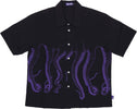 OCTOPUS-Camicia-Manica-Corta-Uomo-Outline-Shirt-Black/purple-da-uomo