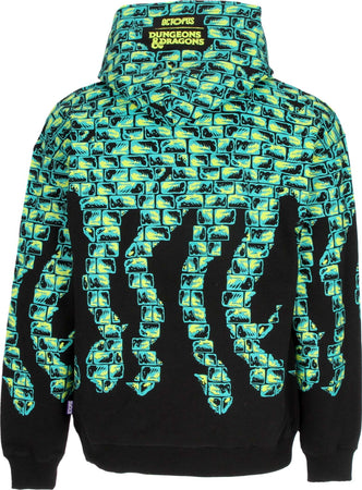OCTOPUS-Felpa-Cappuccio-Uomo-Beholder-Hoodie-X-Dungeons&-Dragons-Black-da-uomo
