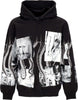 OCTOPUS-Felpa-Cappuccio-Uomo-Bunnies-Nights-Hoodie-X-Playboy-Black-da-uomo
