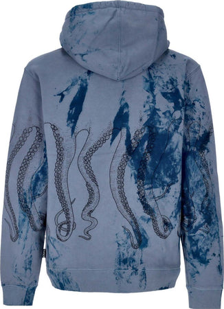 OCTOPUS-Felpa-Cappuccio-Uomo-Freak-Hoodie-X-Horror-Pack-Blue-da-uomo