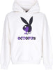 OCTOPUS-Felpa-Cappuccio-Uomo-Logo-Hoodie-X-Playboy-White-da-uomo